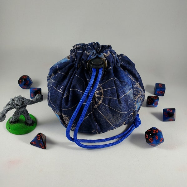 Mehrzweck-Würfelbeutel mit 8 Taschen - Perfekt für Schmuck, Kristalle und vieles mehr! Nerdy Gamer DM GM Geschenk