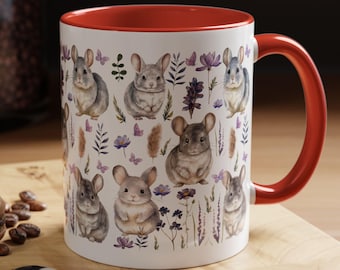 Chinchilla Mug Chinchilla Cup Kawaii Mug cottagecore Chinchilla mug Chinchilla Lover Gifts Chinchilla Gift Chinchilla Mugs Chinchillas Gift