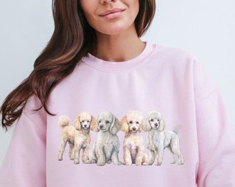 Poedel sweater poedel cadeau poedel cadeaus poedel trui hond moeder poedel ronde hals poedel mama poedel ronde hals standaard poedel honden shirt