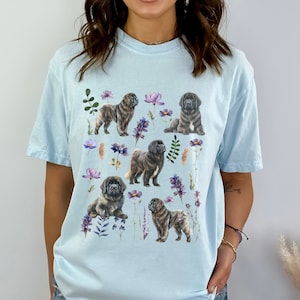 Newfoundland Dog Shirt Newfoundland Dog T Shirt Newfoundland Dog Gift Newfoundland Gifts Newfoundland Dog Tshirt Wild flower Shirt