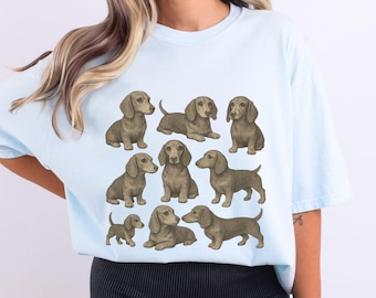 Comfort Colors Dachshund Vintage Style Retro Shirt, Dachshund Mom , Dachshund Gifts, 90s Dachshund Tshirt, Dachshund Dog Lover Tee