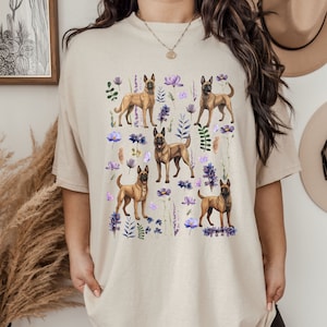 Belgian Malinois shirt Belgian Malinois Tshirt Wild Flower Shirt Belgian Malinois Gifts Belgian Malinois Mama Shirt Belgian Malinois T Shirt