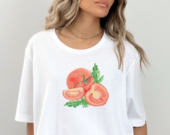 Crushed Long Sleeve Tomato Shirt with Rhinestones main image 1