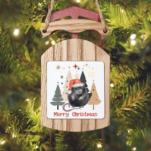 Rat Christmas Ornament Christmas Rat Ornament Rat Gifts Rat Decorations Rat Lover Holiday Ornaments Rat Mom Cute Rats Ornament
