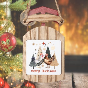 Huhn Weihnachtsverzierung Weihnachten Huhn Verzierung Huhn Geschenke Huhn-Dekoration Huhn-Liebhaber-Urlaub Verzierung Huhn-Mama