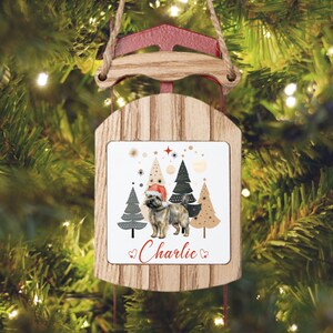 Personalized Cairn Terrier dog Ornament Custom Dog Ornament Cairn Mom Personalized Dog Christmas Ornament Cairn Terrier Ornament Gifts