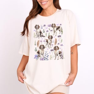 English Springer Spaniel Shirt Springer Spaniel Gifts Springer Spaniel Tshirt Springer Spaniel Mom Floral Springer Springer Spaniel T shirt