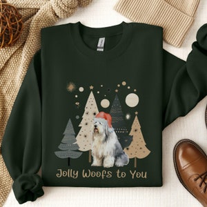 Old English Sheepdog Christmas Sweatshirt English Sheepdog sweatshirt Sheepdog Sweater Sheepdog Mom Sheepdog Gifts Christmas Sheepdog Shirt
