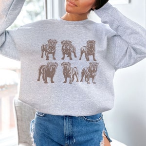 Shar Pei Dog Sweatshirt Shar Pei Sweater Shar Pei Gifts Shar Pei Shirt Vintage Shar Pei Dog Owner Gift Shar Pei Mom Shar Pei Lover Crewneck