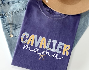 Chemise Cavalier King Charles spaniel couleurs confort Cavalier maman Cavalier maman Cavalier T-shirt Cavalier T-shirt Cavalier cadeaux chien maman chemise