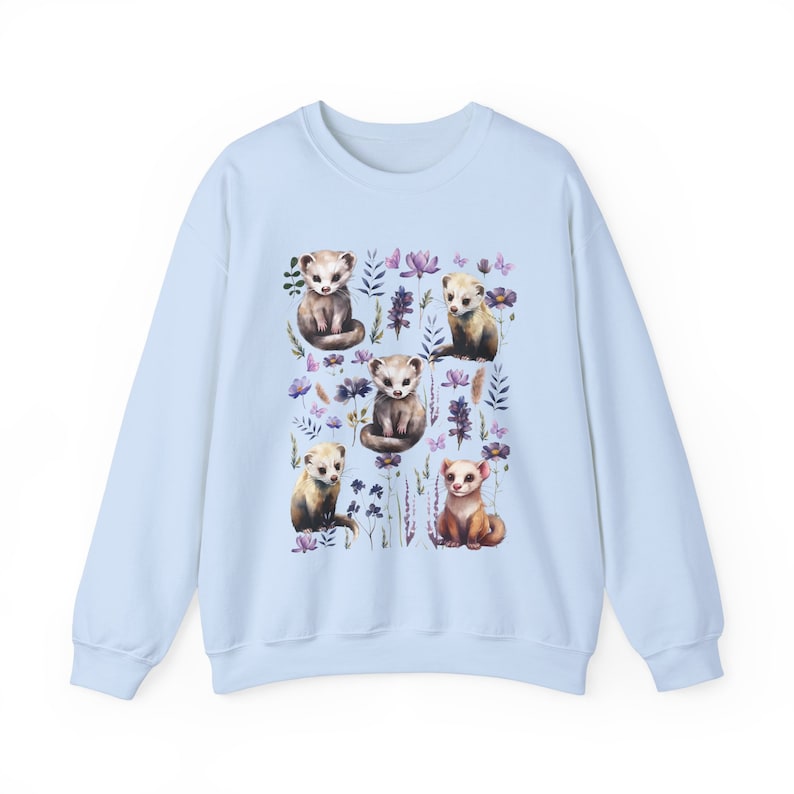 Ferret Sweatshirt Ferret Gifts Ferret Clothes Ferret Crewneck Ferret