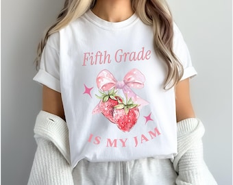 Comfort Colors Fifth Grade Teacher Shirt Teacher Appreciation Gift Teacher Shirts First Day Of School Elementary School T-shirt 5th Grade