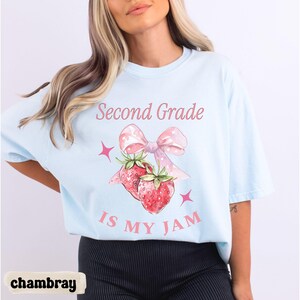 Comfort kleuren tweede leerjaar leraar shirt leraar waardering cadeau leraar shirts eerste schooldag basisschool T-shirt 2e leerjaar