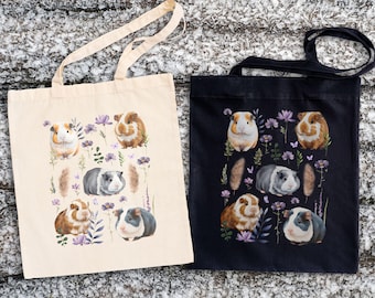 Meerschweinchen-Tragetasche, Meerschweinchen-Tragetasche aus Baumwoll-Canvas, Meerschweinchen-Schultertasche, Meerschweinchen-Tragetasche, Meerschweinchen-Liebhaber-Geschenke für Meerschweinchen