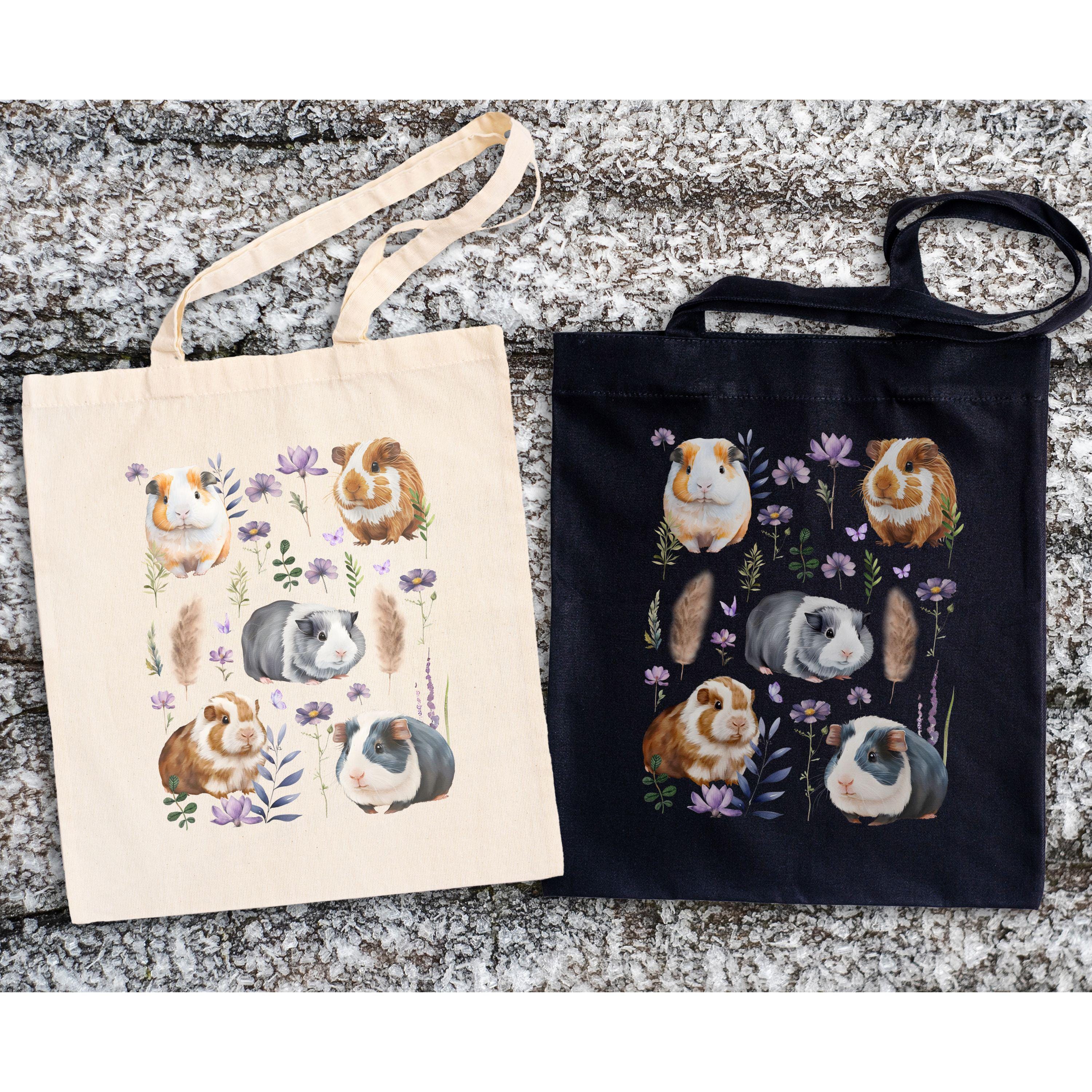 CafePress Golden Guinea Pig Tote Bag – Natural Canvas Reusable Shopping Bag, 15x15" Or 15x18x6"