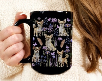 Chihuahua Mug Black Mug 11oz 15oz Chihuahua Mom Chihuahua Dad Chihuahua Gift Chihuahua Gifts Chihuahua Cup Coffee Mug Dog Mom Gifts Dog Mugs