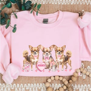 チワワのスウェットシャツ、チワワのバレンタインデーギフト、チワワママ、チワワのセーター、チワワギフト、チワワ好き、チワワの飼い主