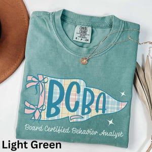 Comfort Colors , Bcba Shirt, Aba Shirts, Aba Shirt, Rbt Shirts, Aba Therapy Shirt, Back To School Shirt, Behavior Analyst, Pennant Flag
