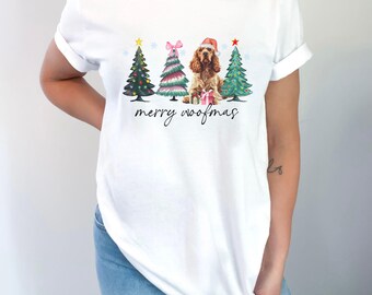 Christmas Cocker Spaniel Shirt Cocker Spaniel Gifts Cocker Spaniel Christmas Gifts Cocker Spaniel Mom Cocker Spaniel Tshirt Cocker Spaniel