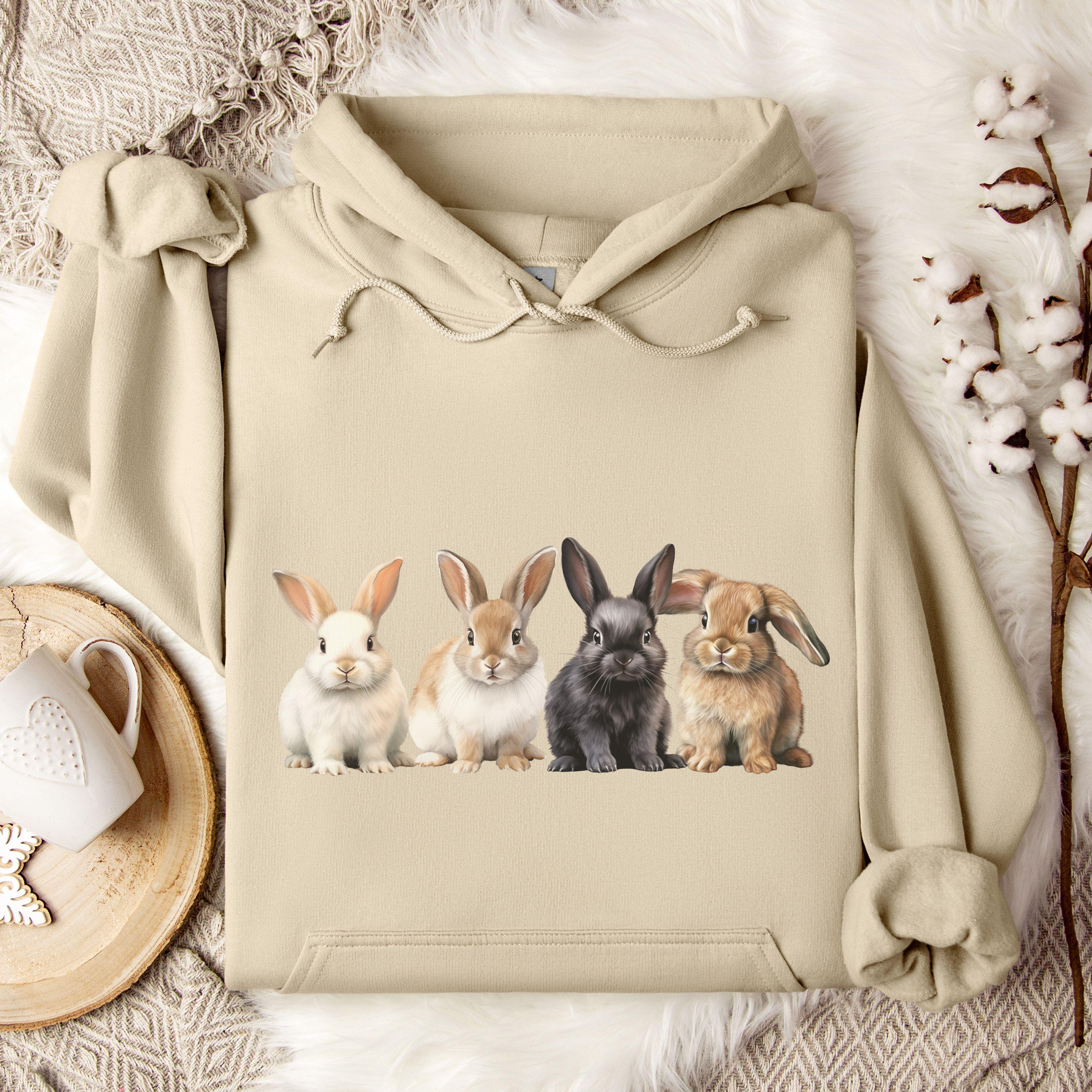 さらに100円引き◆ISTKUNST◆WEIRD RABBIT HOODIE Bunny hoodie - Etsy Polska