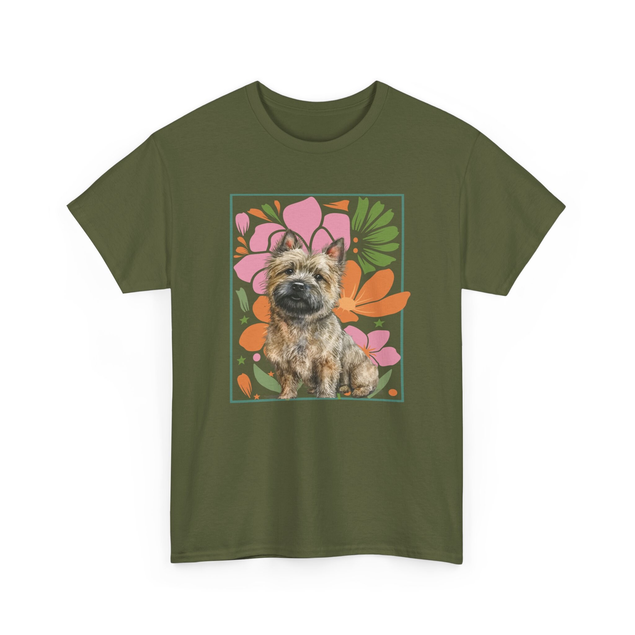 Cairn Terrier Shirt Boho Floral Cairn Terrier T Shirt Vintage Wavy ...