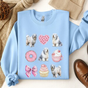 Old English Sheepdog Sweatshirt English Sheepdog Valentine&#39;s day Gift Sheepdog Mom Sheepdog Sweater Sheepdog Lover Old English Sheepdog Gift