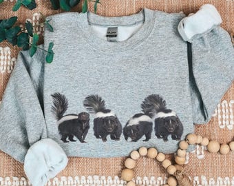 Skunk Sweatshirt Skunk Gifts Skunk sweater Skunk Lover Gifts Skunk Crewneck Gift For Skunk Lovers