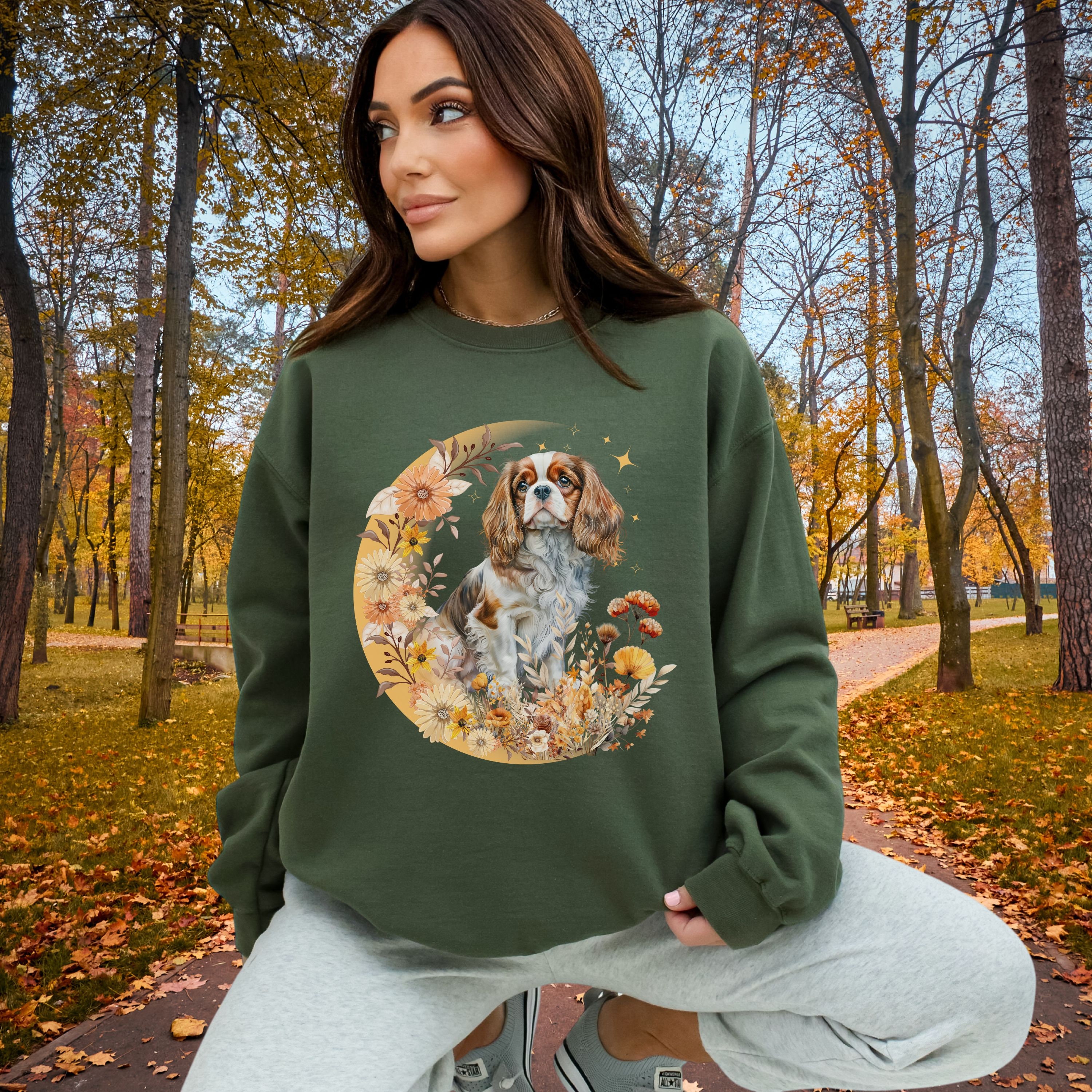 Sweatshirt Noël « Cavalier King Charles Spaniel Moche » – Humour Chien, Cadeau Amusant Pour Amoureux Des Chiens – Tissu 241 G - 7