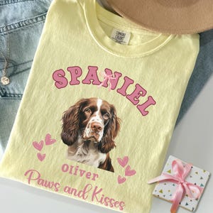 Personalized English Springer Spaniel Shirt English Springer Valentines day Gift Springer Mom Springer Tshirt Springer Gifts Springer Lover