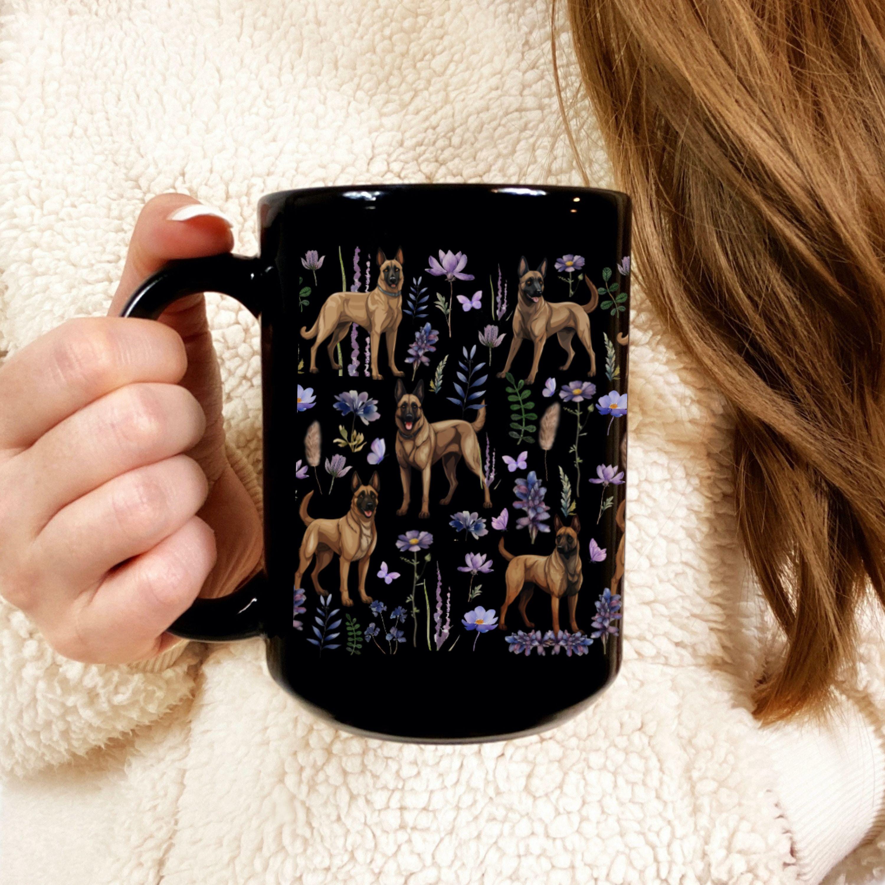 Belgian Malinois Mug Black Mug 11oz 15oz Malinois Mom Malinois Dad Malinois Gift Belgian Malinois Gifts Coffee Mug Dog Mom Gifts Dog Mugs