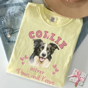 Personalized Border Collie Shirt Border Collie Valentines day Gift Border Collie Mom Border Collie Tshirt Border Collie Gifts Dog Lover Gift