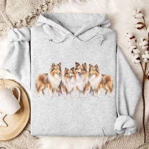 Shetland Sheepdog Hoodie Shetland Sheepdog Hooded Sweatshirt Shetland Sheepdog Gifts Sheltie Mom Sheltie Owner Sheltie Lover