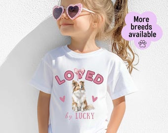Personalized Dog Shirts For Kids, Kids Dog Shirt, Custom Dogs Tshirt For Youth, Dog Lover Gifts, Dog Shirts For Kids