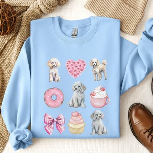 Poodle Sweatshirt Poodle Valentine day Gift Poodle Mom Poodle Sweater Poodle Gifts Poodle Lover Poodle Owner