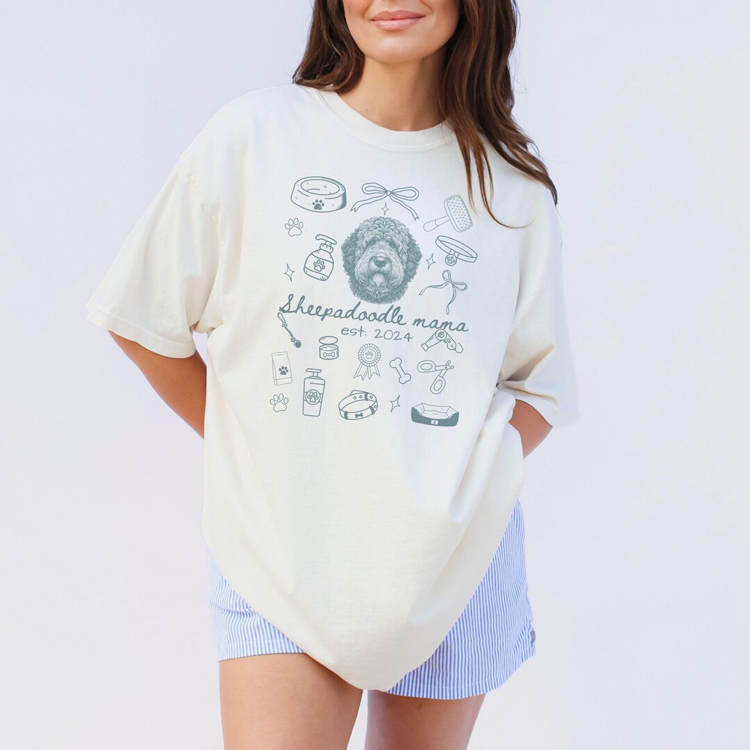 Custom Sheepadoodle Shirt Sheepadoodle T Shirt Sheepadoodle Mom ...