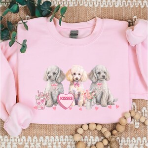 Poodle Sweatshirt Poodle Valentine day Gift Poodle Mom Poodle Sweater Poodle Gifts Poodle Lover Poodle Owner