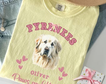 Personalized Great Pyrenees Shirt Great Pyrenees Valentines day Gift Great Pyrenees Mom Great Pyrenees Tshirt Pyrenees Gifts Pyrenees Lover