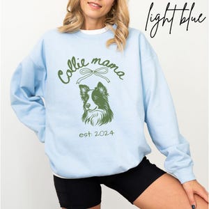 Custom Border Collie Sweatshirt Border Collie Sweater Border Collie Mom Border Collie Gifts Personalized Collie Gift Dog Mama Sweatshirt