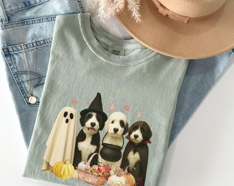 Comfort Colors Halloween Sheepadoodle Shirt Sheepadoodle Tshirt Sheepadoodle Fall Clothing Halloween Dog Gifts Sheepadoodle Mom Gifts