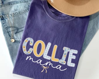 Camiseta Comfort Colors para Border Collie, Presentes para Mãe de Border Collie, Presentes para Amantes de Border Collie, Presentes para Mães de Cachorro