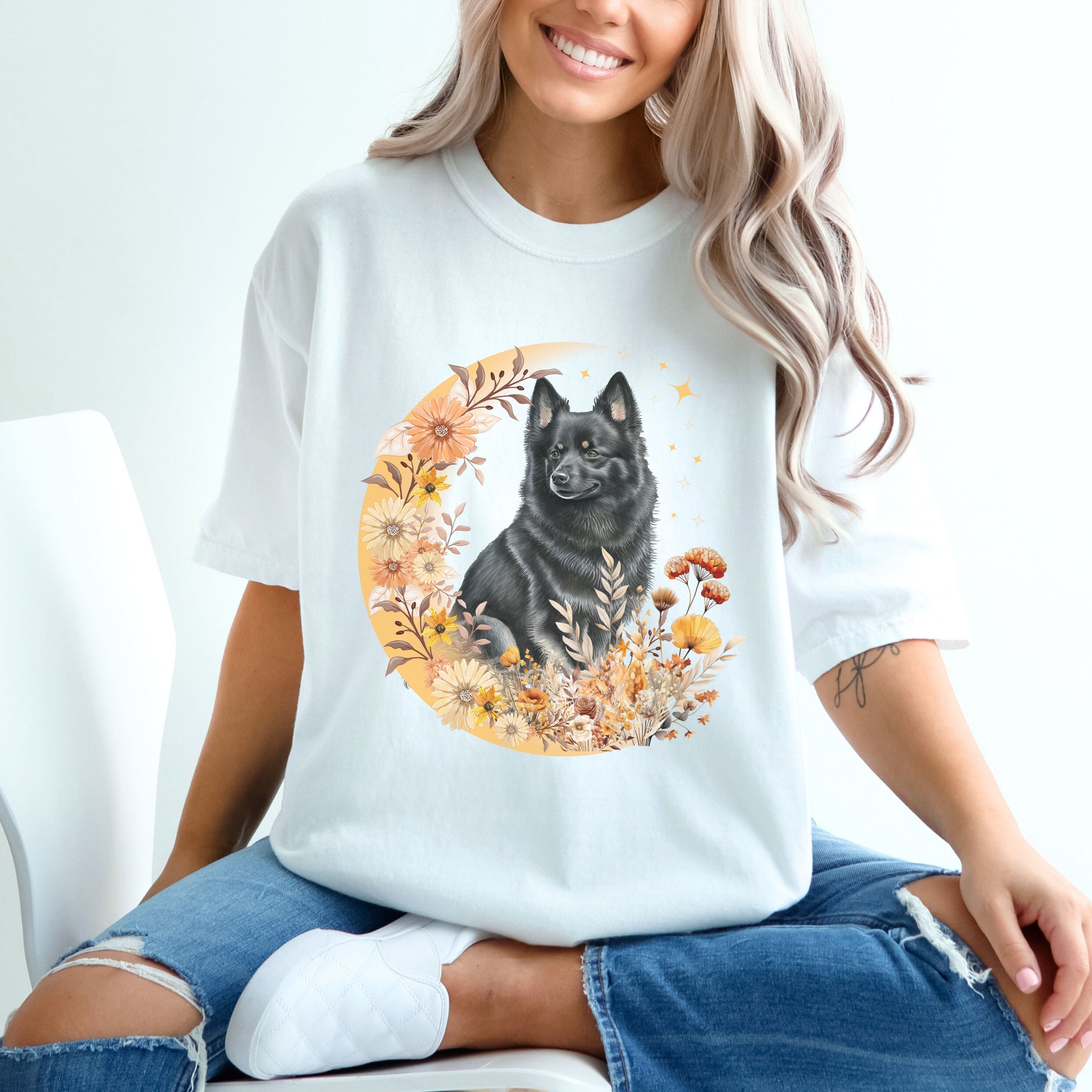 トップス vintage schipperke dog sweat vintage schipperke dog sweat