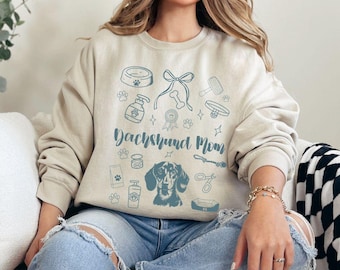 Sweater teckel Weiner hond geschenken teckel trui Daschund geschenken Daschund trui Doxie sweater Daschund trui Daschund shirt