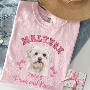 Personalized Maltese Shirt Maltese Valentines day Gift Maltese Mom Maltese Tshirt Maltese Gifts Maltese Lover Maltese Owner