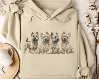 Cairn Terrier Hoodie Cairn Terrier Hooded Sweatshirt Cairn Terrier Gifts Cairn Terrier Mom Cairn Terrier Dog Owner Gifts Cairn Dog Mom