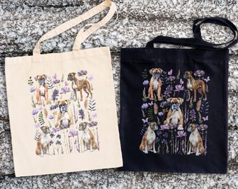 Boxer Gifts Tote Bag Per Amanti Del Cane Boxer - Borsa In Tela Riutilizzabile 35x40 Cm