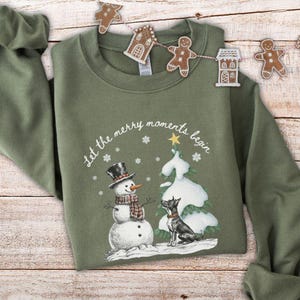 Christmas Doberman Sweatshirt Doberman Christmas Sweater Doberman Gifts Doberman Mom Dog Lover Gift Doberman Sweater Dog Owner Gifts