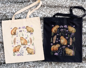 Rats Tote Bag Rat Lover Cotton Canvas Tote Bag Rats Print Carry