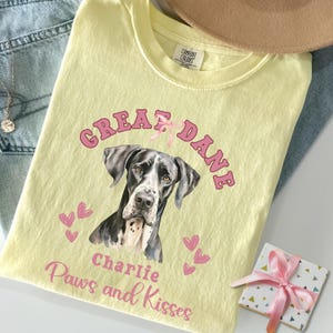 Personalized Great Dane Shirt Great Dane Valentines day Gift Great Dane Mom Great Dane Tshirt Great Dane Gifts Great Dane Lover Gifts