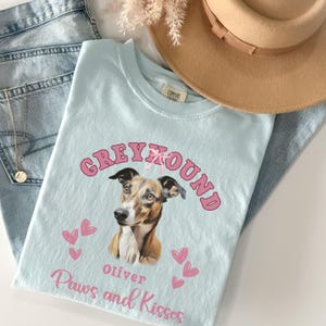 Personalized Greyhound Shirt Greyhound Valentines day Gift Greyhound Mom Greyhound Tshirt Greyhound Gifts Valentine Greyhound Lover T Shirt