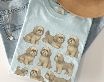 Comfort Colors Shih Tzu Vintage Style Retro Shirt, Shih Tzu Mom , Shih Tzu Gifts, 90s Shih Tzu Tshirt, Shih Tzu Dog Lover Tee
